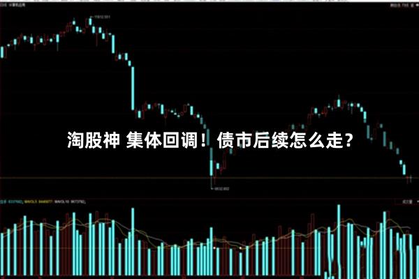 淘股神 集体回调!债市后续怎么走?