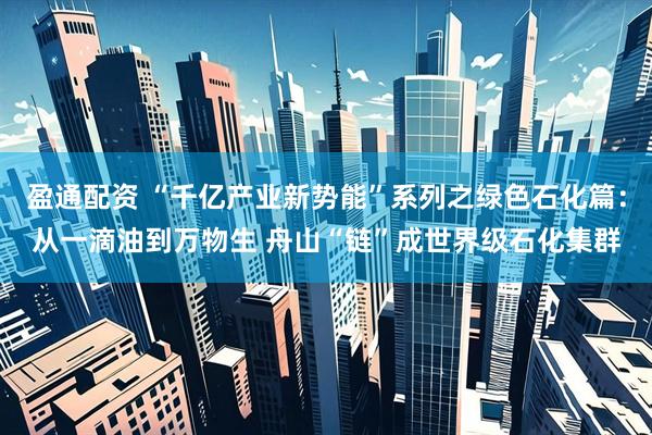 盈通配资 “千亿产业新势能”系列之绿色石化篇:从一滴油到万物生 舟山“链”成世界级石化集群