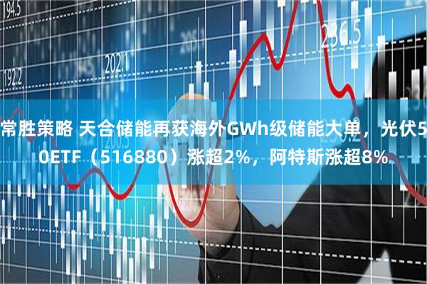 常胜策略 天合储能再获海外GWh级储能大单，光伏50ETF（516880）涨超2%，阿特斯涨超8%